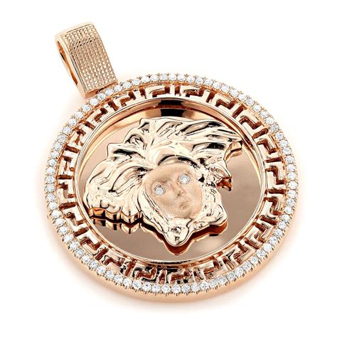 versace medal|14k gold versace pendant.